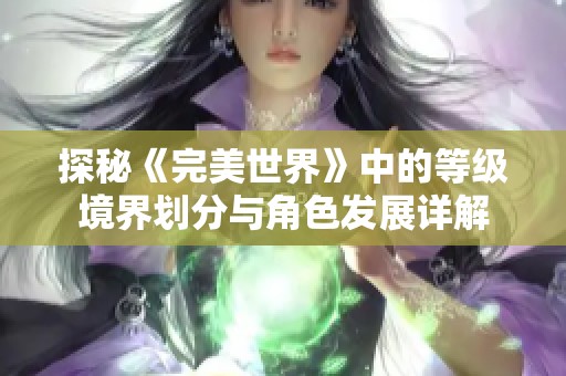 探秘《完美世界》中的等级境界划分与角色发展详解
