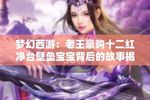 梦幻西游：老王豪购十二红净台壁垒宝宝背后的故事揭秘