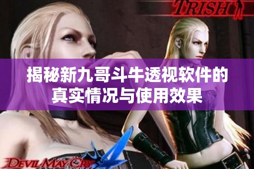 揭秘新九哥斗牛透视软件的真实情况与使用效果