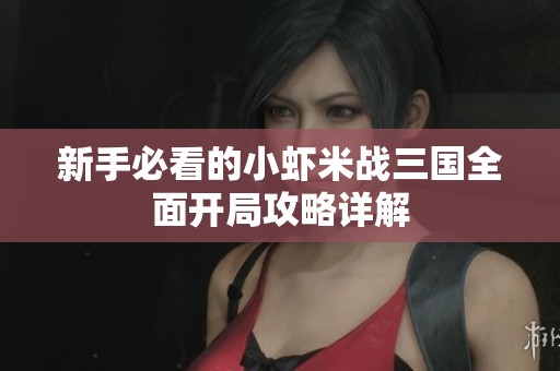 新手必看的小虾米战三国全面开局攻略详解