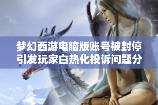梦幻西游电脑版账号被封停引发玩家白热化投诉问题分析