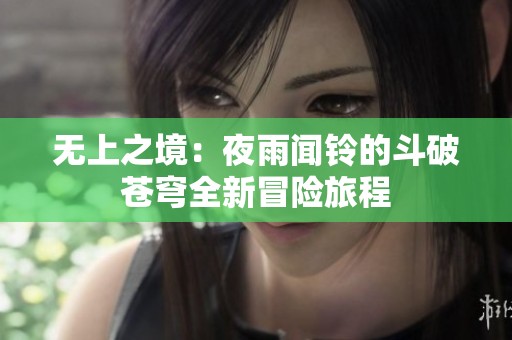 无上之境：夜雨闻铃的斗破苍穹全新冒险旅程
