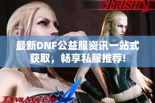 最新DNF公益服资讯一站式获取，畅享私服推荐!