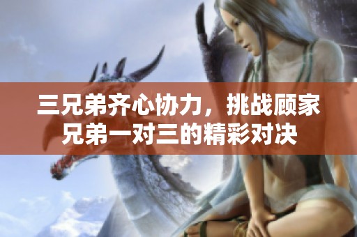 三兄弟齐心协力，挑战顾家兄弟一对三的精彩对决