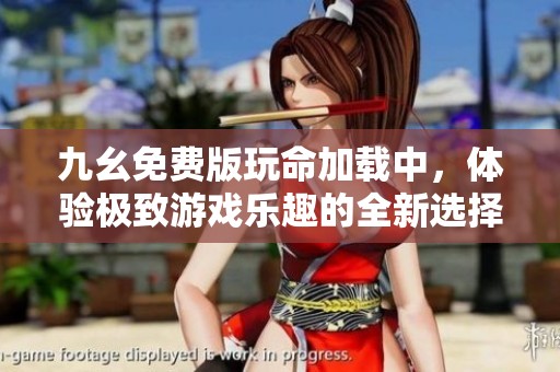 九幺免费版玩命加载中，体验极致游戏乐趣的全新选择