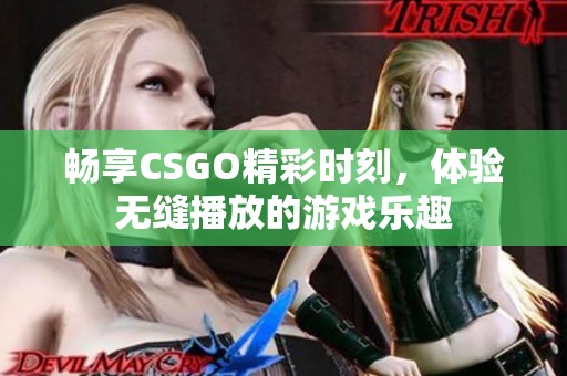畅享CSGO精彩时刻，体验无缝播放的游戏乐趣