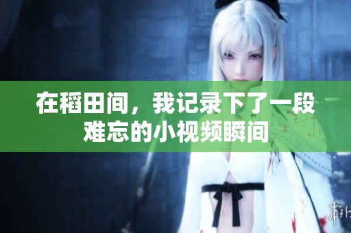 在稻田间，我记录下了一段难忘的小视频瞬间