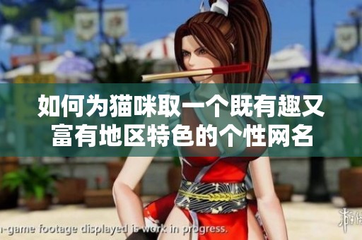 如何为猫咪取一个既有趣又富有地区特色的个性网名