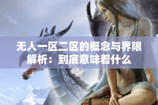 无人一区二区的概念与界限解析：到底意味着什么