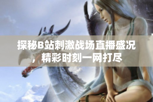 探秘B站刺激战场直播盛况，精彩时刻一网打尽