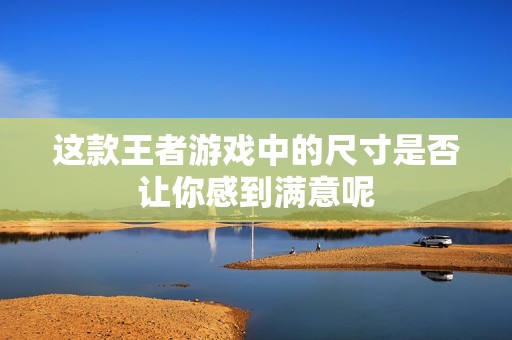 这款王者游戏中的尺寸是否让你感到满意呢