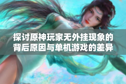 探讨原神玩家无外挂现象的背后原因与单机游戏的差异